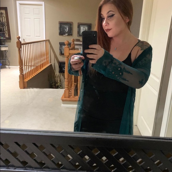 Teal kimono - Picture 2 of 2